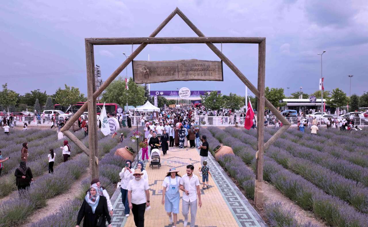 Konya'nın mor tarlalarına ziyaretçi akını! Festival rekorla tamamlandı 8